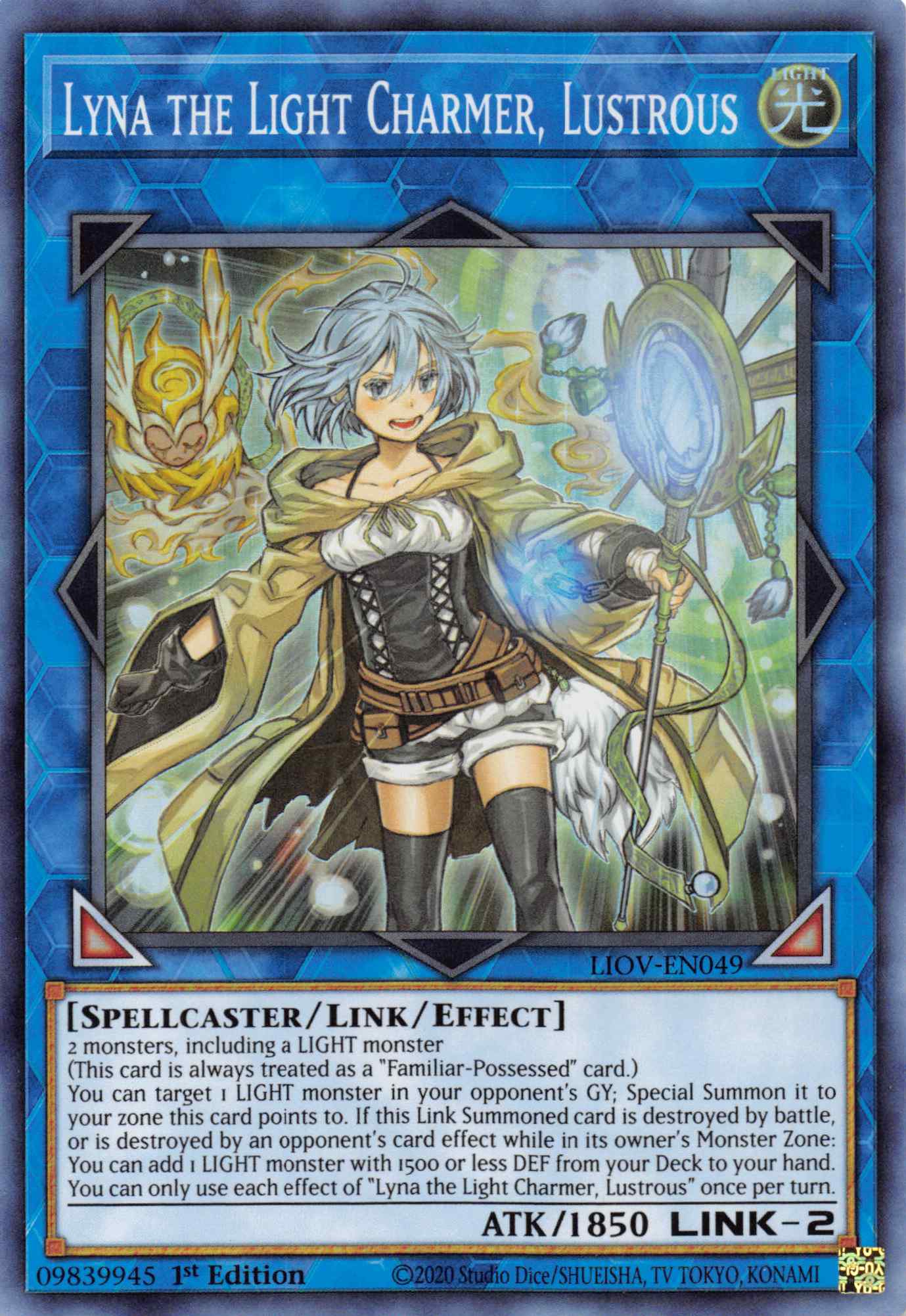 Lyna the Light Charmer, Lustrous [LIOV-EN049] Starlight Rare | Pegasus Games WI