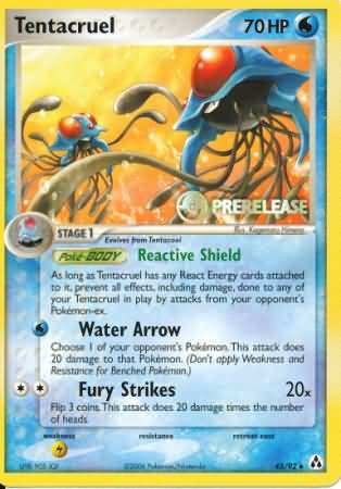 Tentacruel (45/92) (Prerelease Promo) [Nintendo: Black Star Promos] | Pegasus Games WI