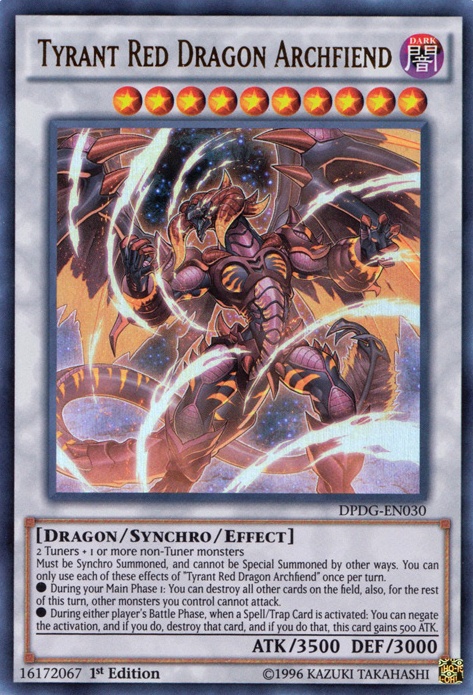 Tyrant Red Dragon Archfiend [DPDG-EN030] Ultra Rare | Pegasus Games WI
