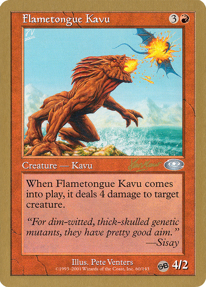 Flametongue Kavu (Sim Han How) (SB) [World Championship Decks 2002] | Pegasus Games WI