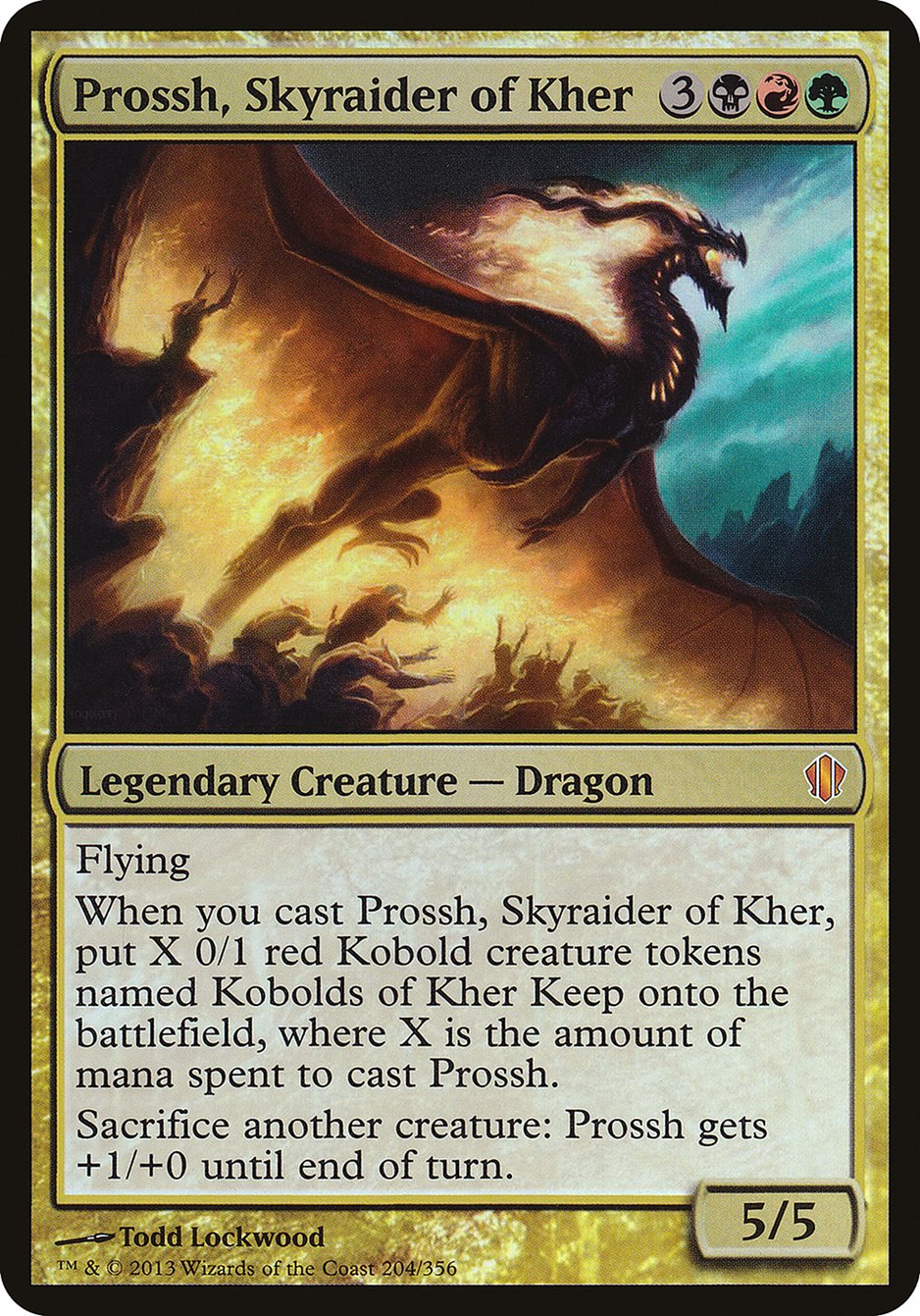 Prossh, Skyraider of Kher (Oversized) [Commander 2013 Oversized] | Pegasus Games WI