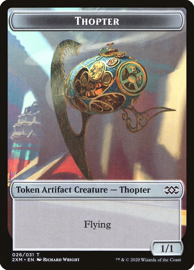 Squirrel // Thopter (026) Double-Sided Token [Double Masters Tokens] | Pegasus Games WI