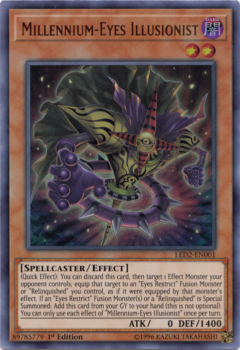 Millennium-Eyes Illusionist [LED2-EN001] Ultra Rare | Pegasus Games WI