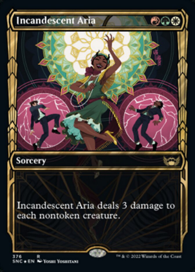 Incandescent Aria (Showcase Golden Age Gilded Foil) [Streets of New Capenna] | Pegasus Games WI