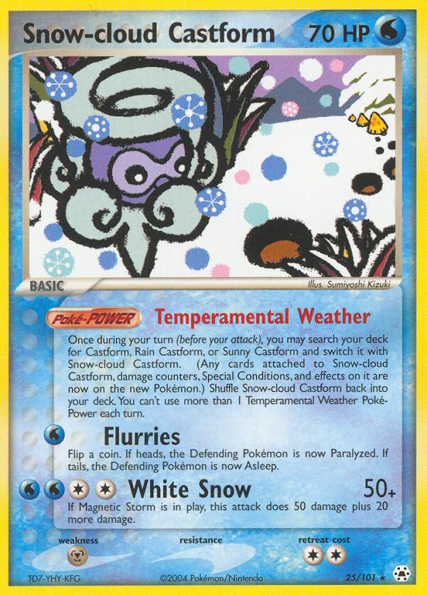 Snow-cloud Castform (25/101) [EX: Hidden Legends] | Pegasus Games WI