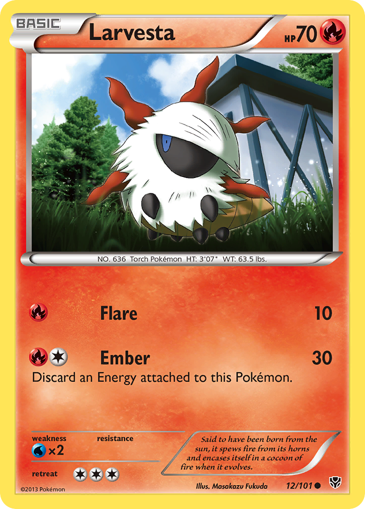 Larvesta (12/101) [Black & White: Plasma Blast] | Pegasus Games WI