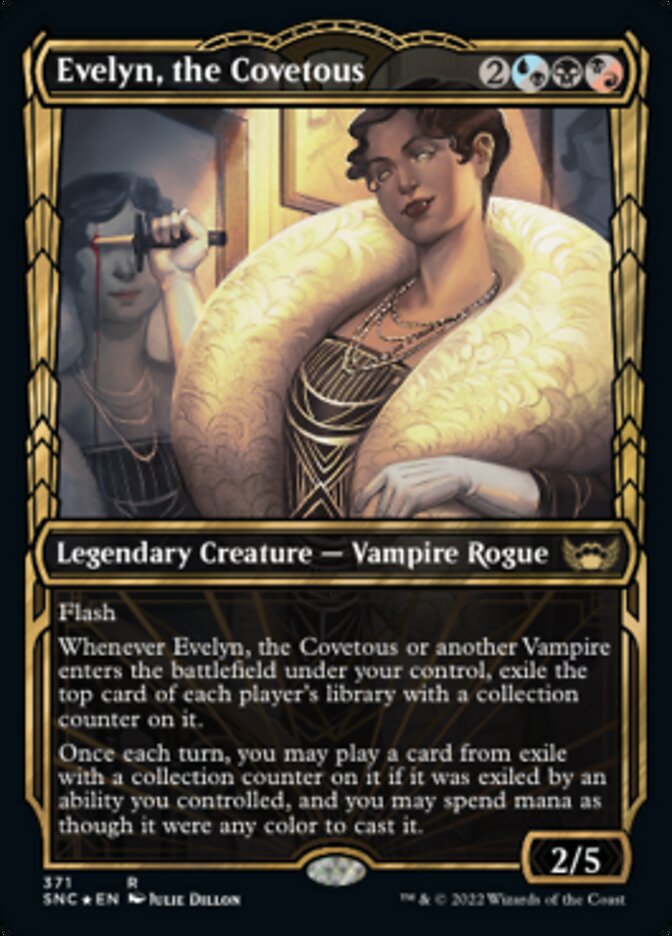 Evelyn, the Covetous (Showcase Golden Age Gilded Foil) [Streets of New Capenna] | Pegasus Games WI