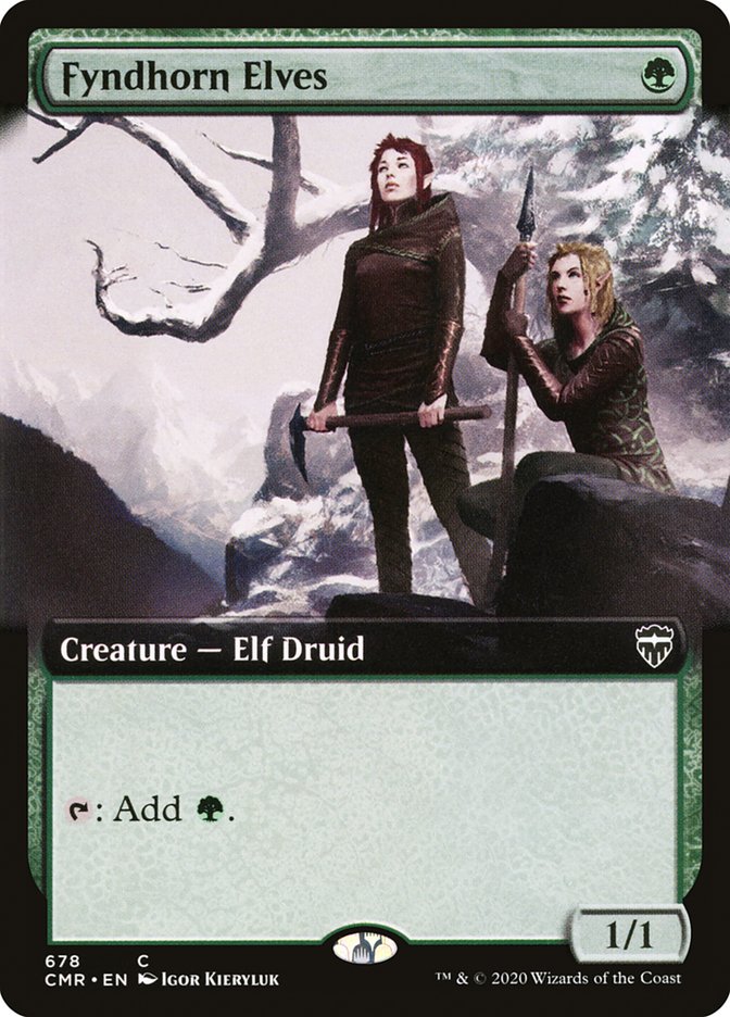 Fyndhorn Elves (Extended Art) [Commander Legends] | Pegasus Games WI