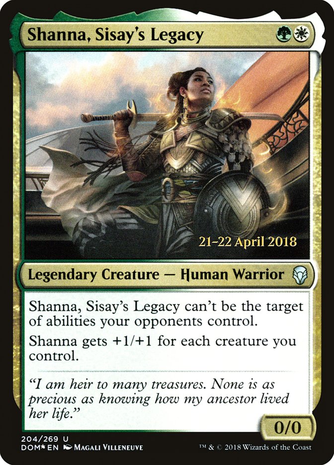 Shanna, Sisay's Legacy [Dominaria Prerelease Promos] | Pegasus Games WI