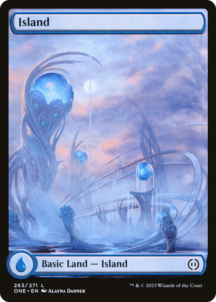 Island (263) (Full-Art) [Phyrexia: All Will Be One] | Pegasus Games WI