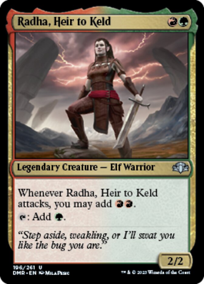 Radha, Heir to Keld [Dominaria Remastered] | Pegasus Games WI