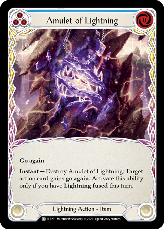 Amulet of Lightning [ELE201] (Tales of Aria)  1st Edition Normal | Pegasus Games WI