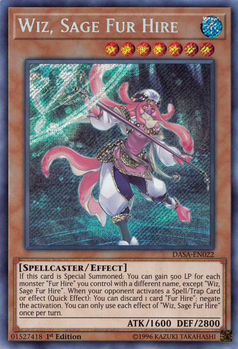 Wiz, Sage Fur Hire [DASA-EN022] Secret Rare | Pegasus Games WI