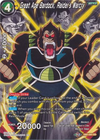 Great Ape Bardock, Raider's Warcry (Alternate Art) [DB1-061] | Pegasus Games WI