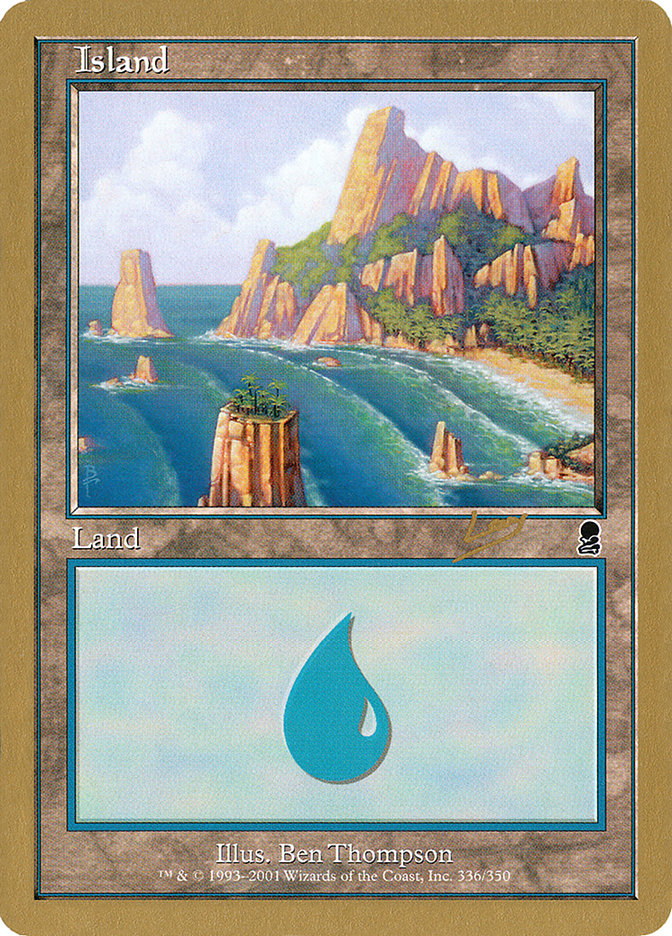 Island (rl336a) (Raphael Levy) [World Championship Decks 2002] | Pegasus Games WI