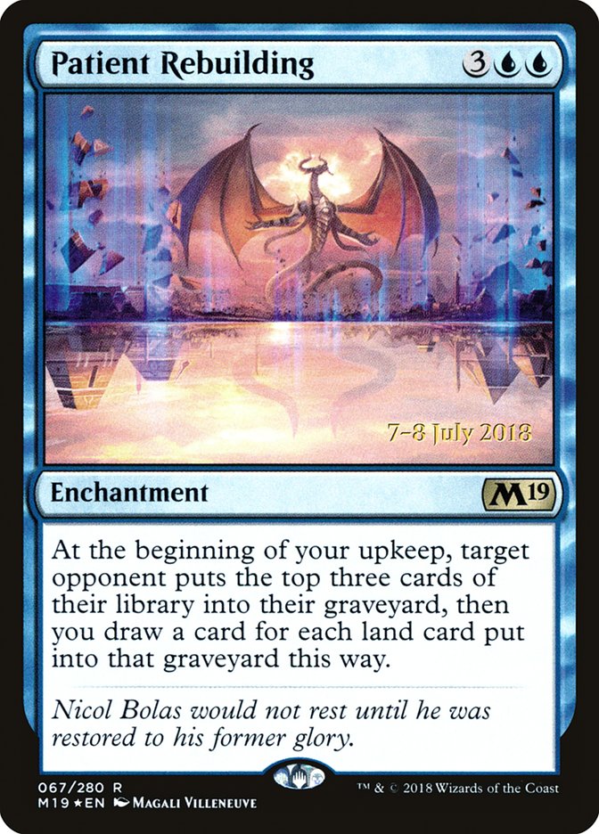 Patient Rebuilding [Core Set 2019 Prerelease Promos] | Pegasus Games WI