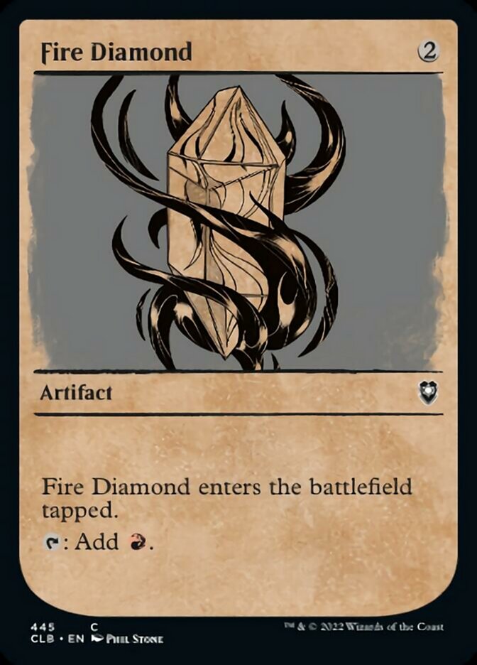 Fire Diamond (Showcase) [Commander Legends: Battle for Baldur's Gate] | Pegasus Games WI