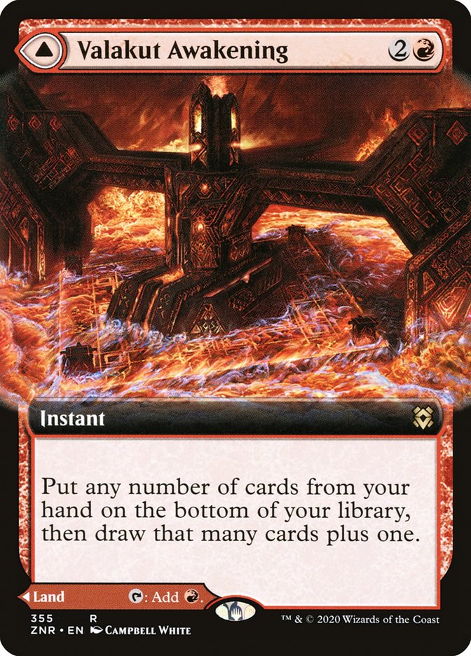 Valakut Awakening // Valakut Stoneforge (Extended Art) [Zendikar Rising] | Pegasus Games WI