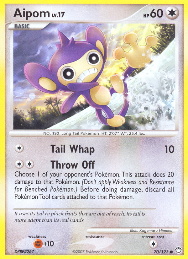 Aipom (70/123) [Diamond & Pearl: Mysterious Treasures] | Pegasus Games WI