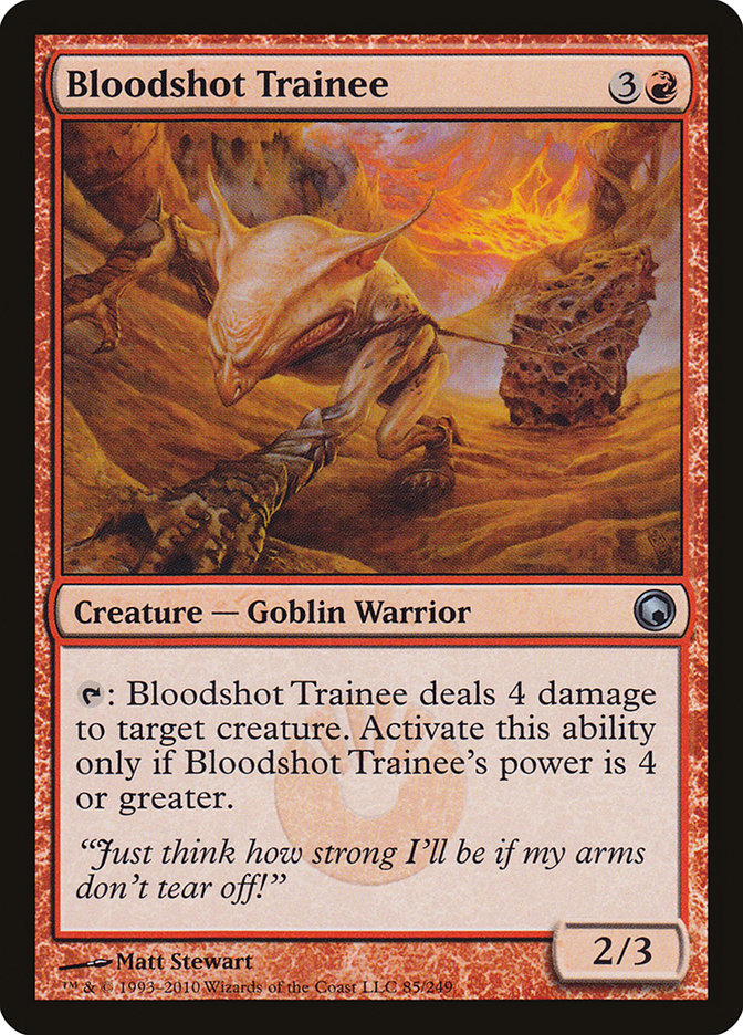 Bloodshot Trainee [Scars of Mirrodin] | Pegasus Games WI