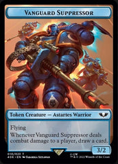 Soldier (004) // Vanguard Suppressor Double-Sided Token (Surge Foil) [Warhammer 40,000 Tokens] | Pegasus Games WI