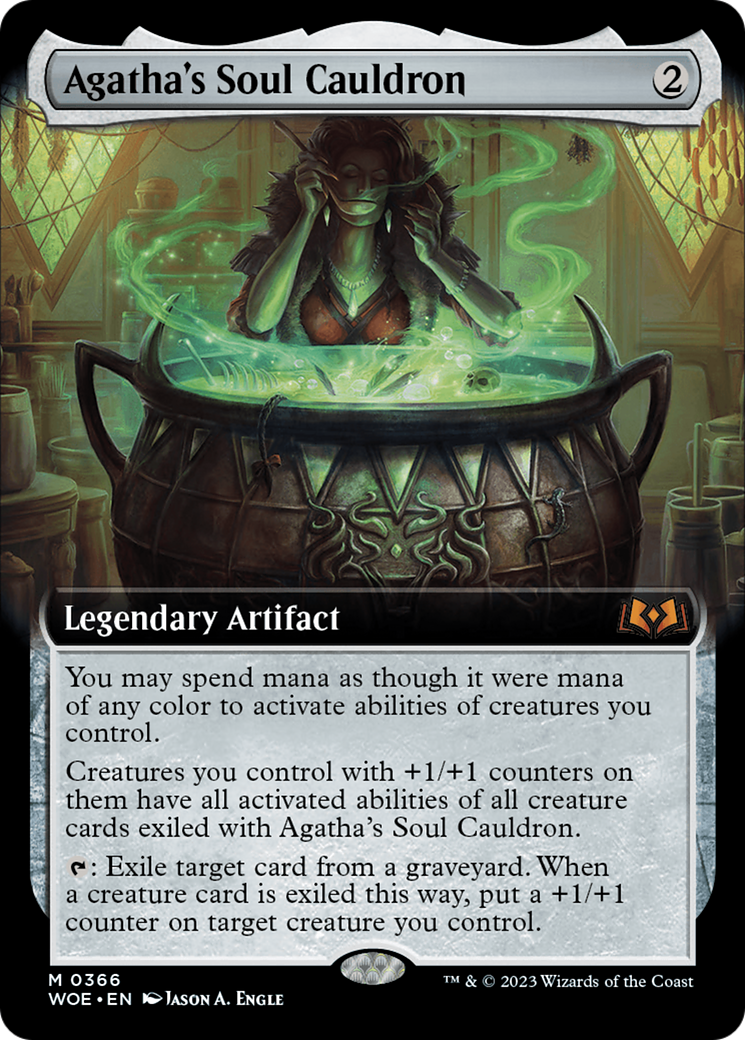 Agatha's Soul Cauldron (Extended Art) [Wilds of Eldraine] | Pegasus Games WI