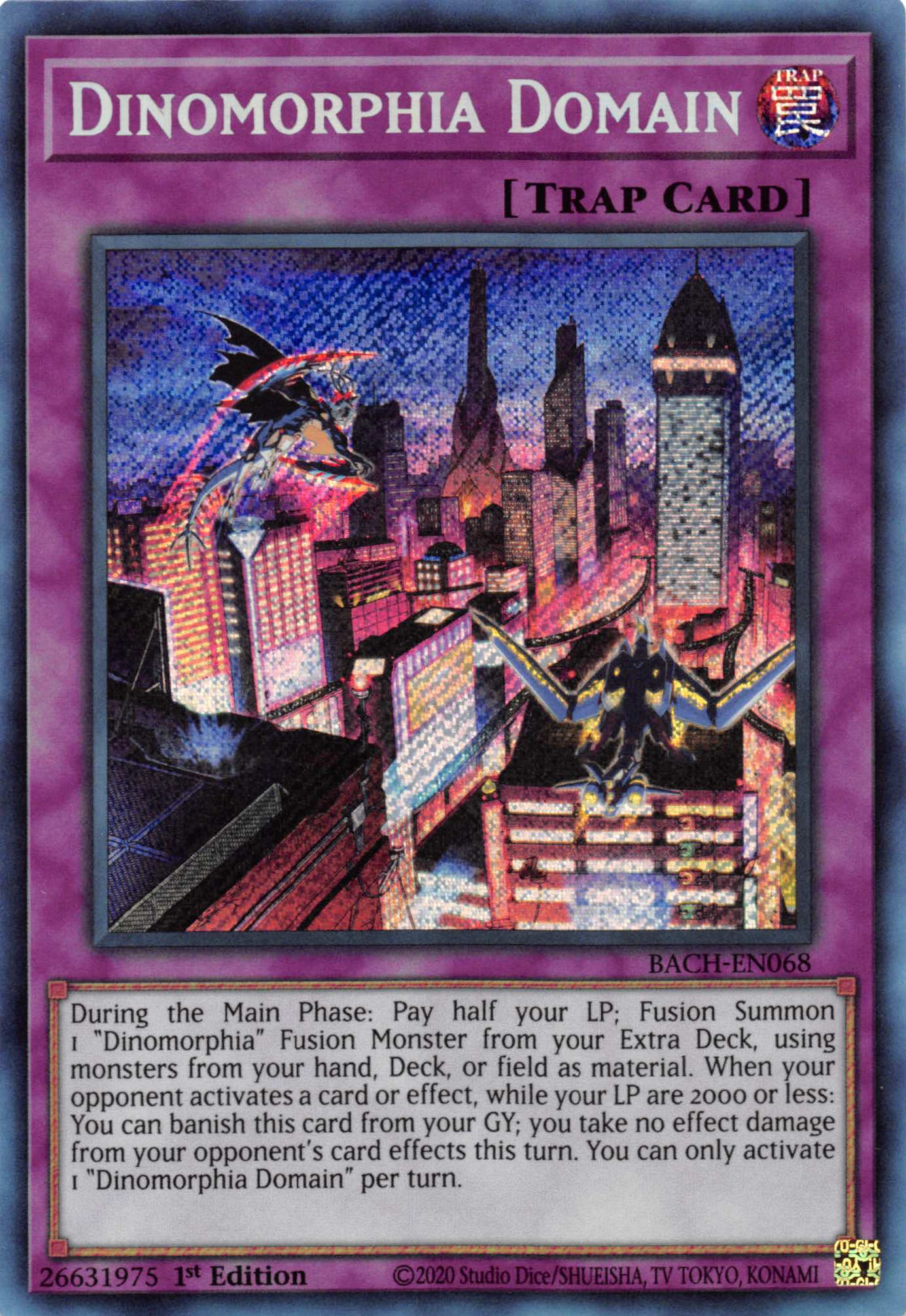 Dinomorphia Domain [BACH-EN068] Secret Rare | Pegasus Games WI