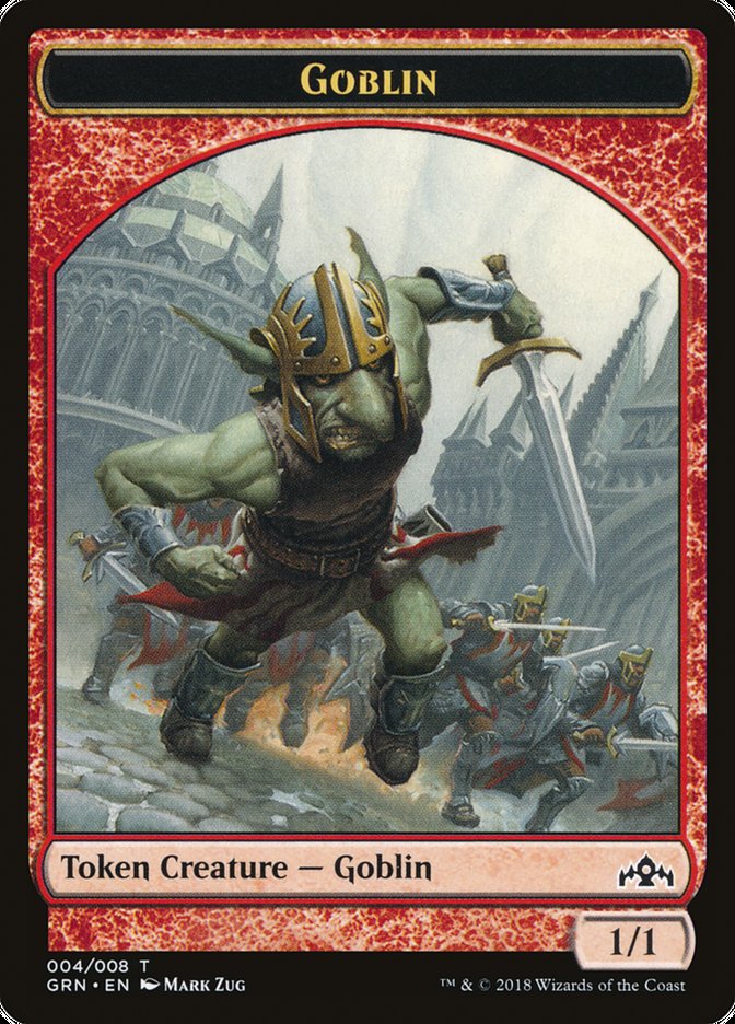 Soldier // Goblin Double-Sided Token [Guilds of Ravnica Guild Kit Tokens] | Pegasus Games WI