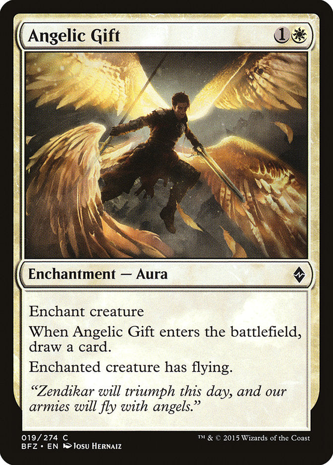 Angelic Gift [Battle for Zendikar] | Pegasus Games WI