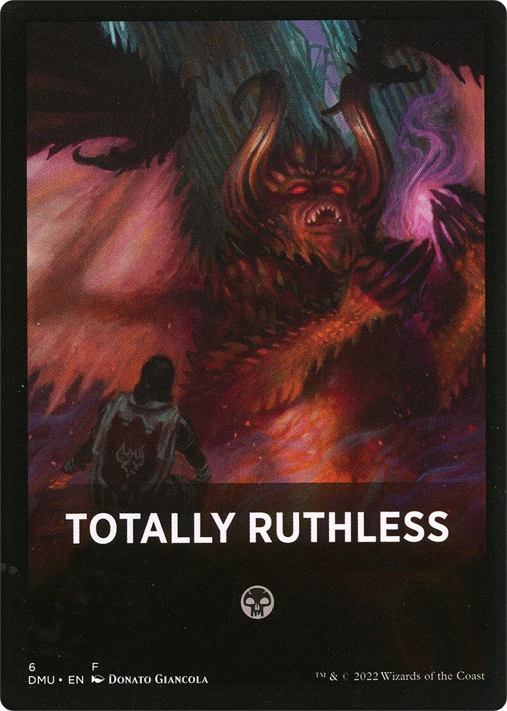 Totally Ruthless Theme Card [Dominaria United Tokens] | Pegasus Games WI