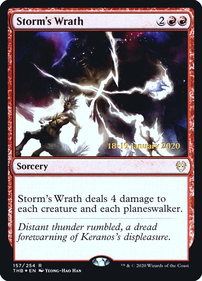 Storm's Wrath [Theros Beyond Death Prerelease Promos] | Pegasus Games WI