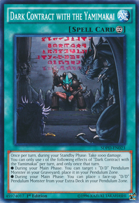 Dark Contract with the Yamimakai [SDPD-EN023] Common | Pegasus Games WI