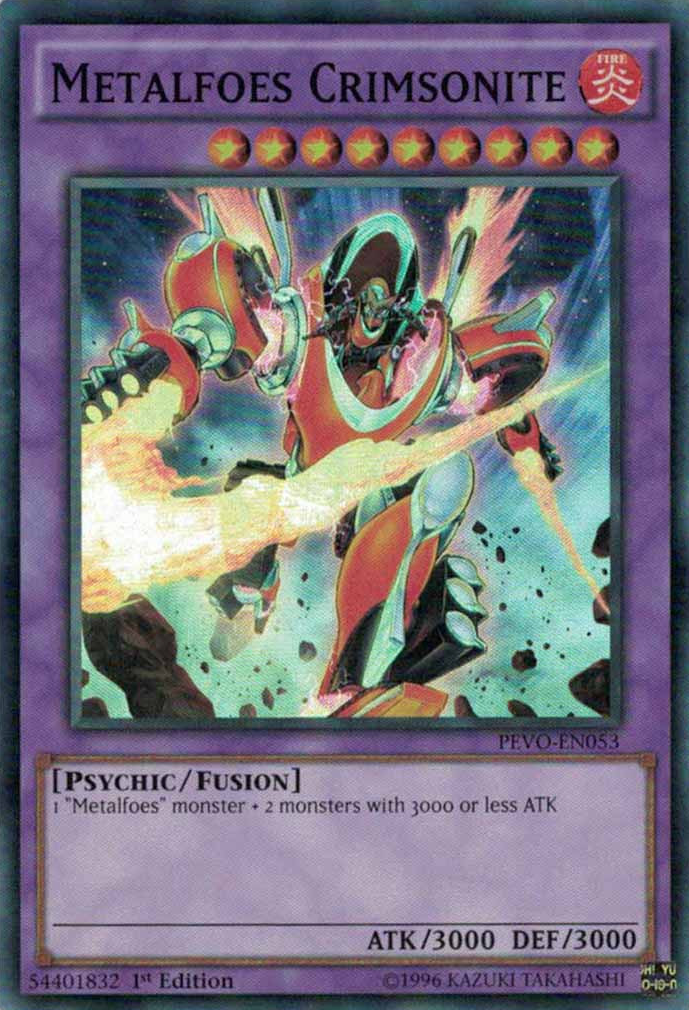 Metalfoes Crimsonite [PEVO-EN053] Super Rare | Pegasus Games WI