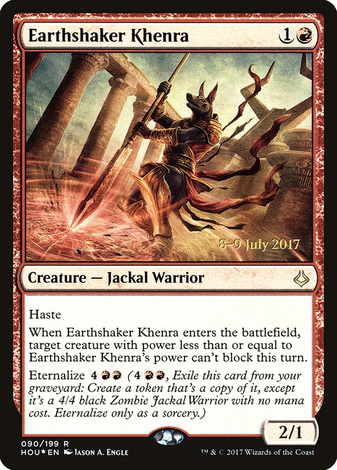 Earthshaker Khenra [Hour of Devastation Prerelease Promos] | Pegasus Games WI