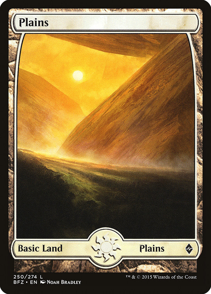 Plains (250) (Full Art) [Battle for Zendikar] | Pegasus Games WI