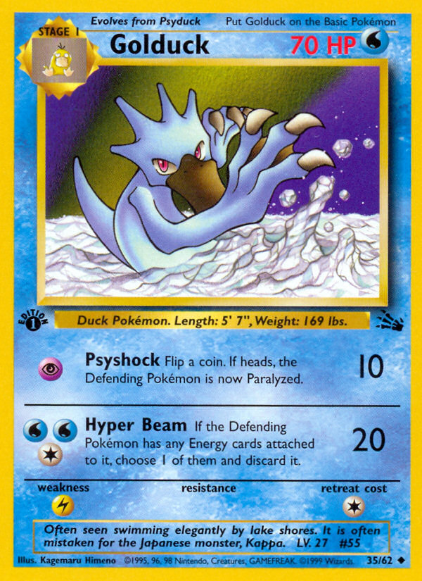 Golduck (35/62) [Fossil 1st Edition] | Pegasus Games WI