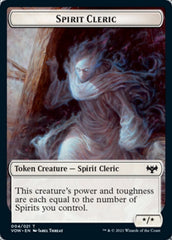Zombie (008) // Spirit Cleric Double-Sided Token [Innistrad: Crimson Vow Tokens] | Pegasus Games WI