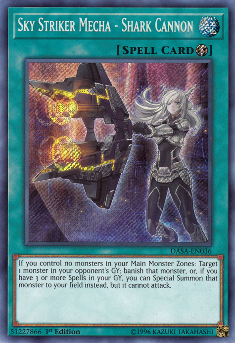 Sky Striker Mecha - Shark Cannon [DASA-EN036] Secret Rare | Pegasus Games WI