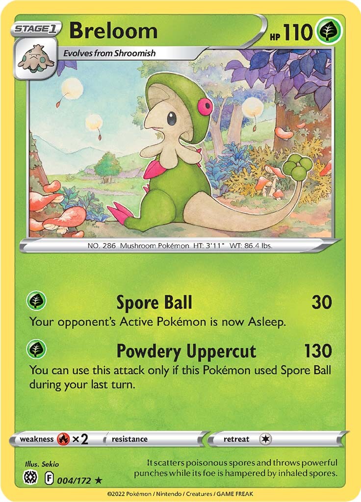 Breloom (004/172) [Sword & Shield: Brilliant Stars] | Pegasus Games WI