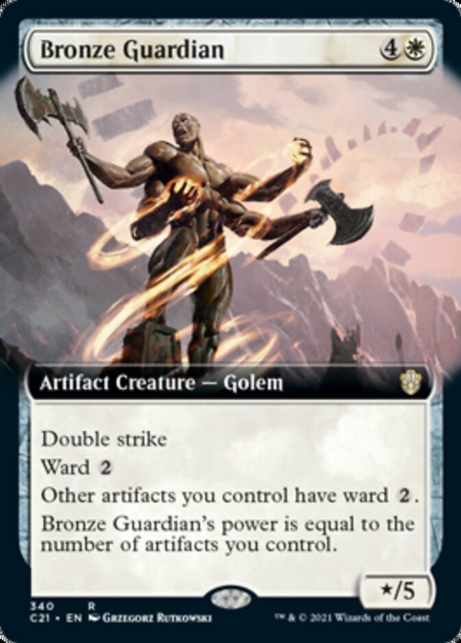 Bronze Guardian (Extended Art) [Commander 2021] | Pegasus Games WI