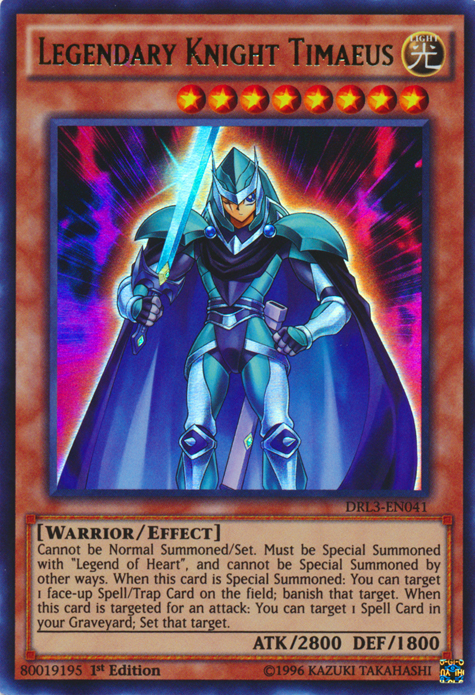 Legendary Knight Timaeus [DRL3-EN041] Ultra Rare | Pegasus Games WI