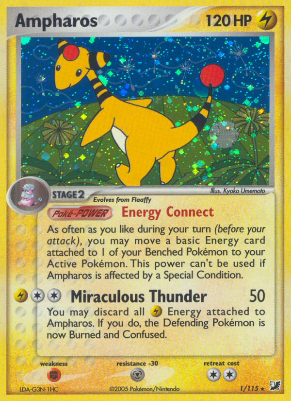 Ampharos (1/115) [EX: Unseen Forces] | Pegasus Games WI