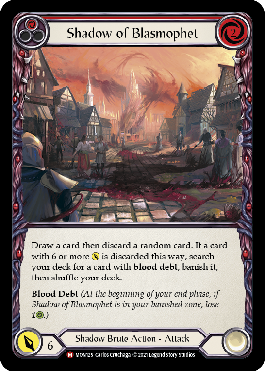 Shadow of Blasmophet (Rainbow Foil) [MON125-RF] 1st Edition Rainbow Foil | Pegasus Games WI