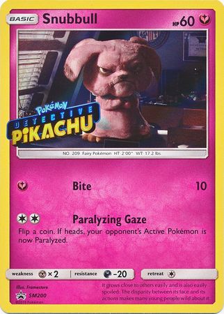 Snubbull Detective (SM200) (Pikachu Stamped) [Sun & Moon: Black Star Promos] | Pegasus Games WI