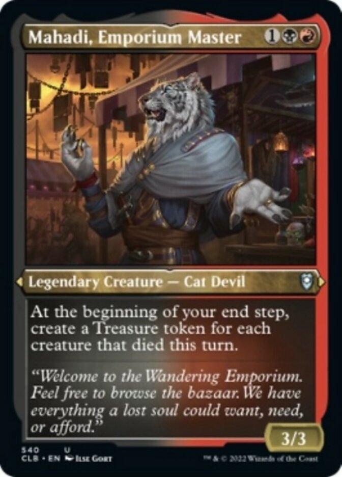 Mahadi, Emporium Master (Foil Etched) [Commander Legends: Battle for Baldur's Gate] | Pegasus Games WI