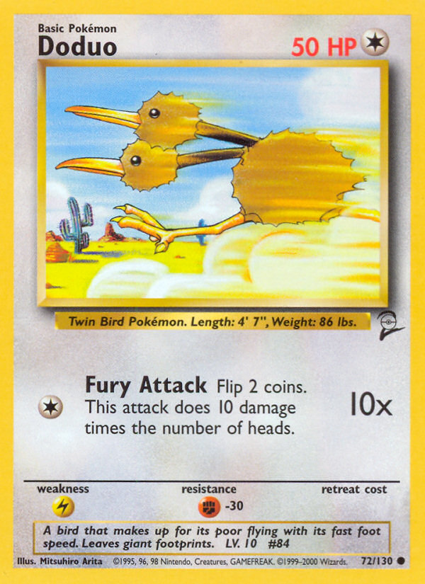Doduo (72/130) [Base Set 2] | Pegasus Games WI