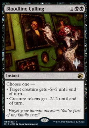 Bloodline Culling (Promo Pack) [Innistrad: Midnight Hunt Promos] | Pegasus Games WI