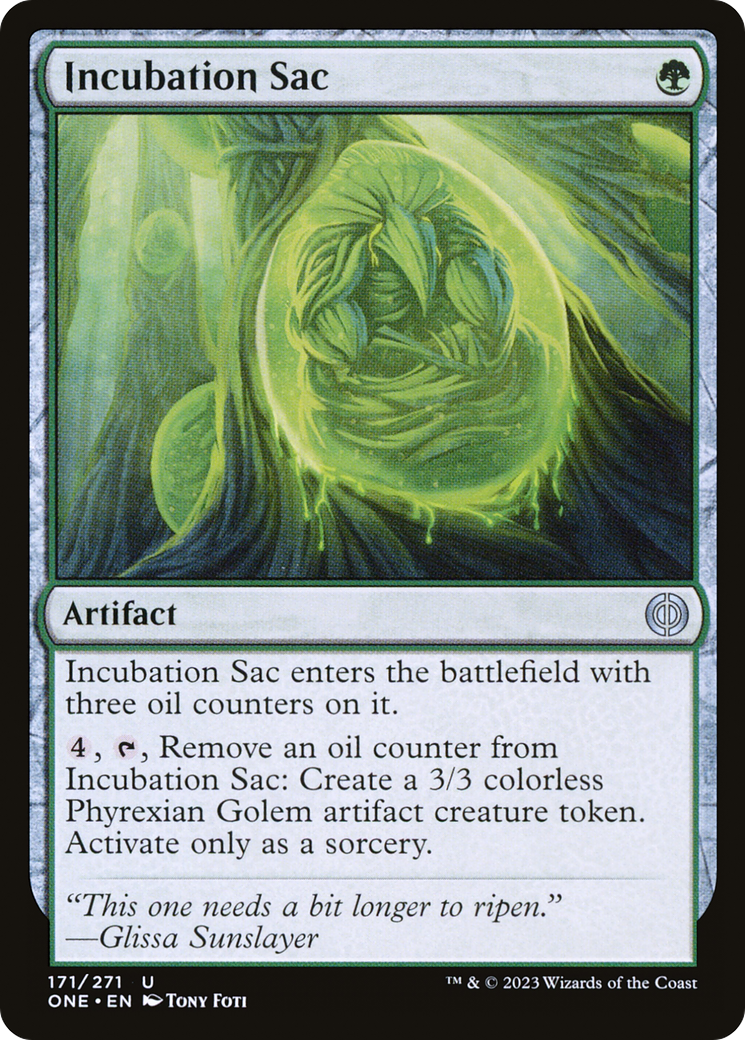 Incubation Sac [Phyrexia: All Will Be One] | Pegasus Games WI