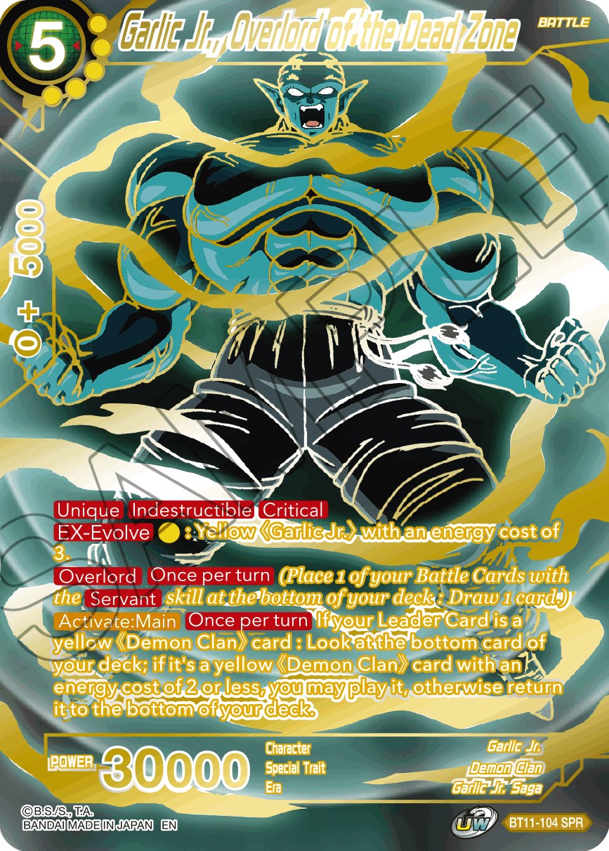 Garlic Jr., Overlord of the Dead Zone (SPR) (BT11-104) [Vermilion Bloodline] | Pegasus Games WI