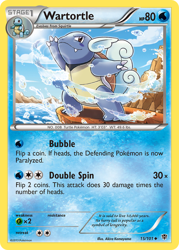 Wartortle (15/101) [Black & White: Plasma Blast] | Pegasus Games WI